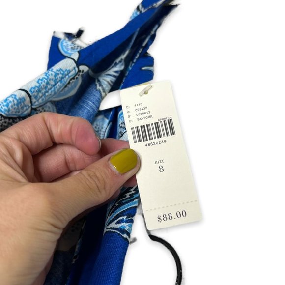 NEW Maeve By Anthropologie Alyssa Floral 2 Piece Halter Top & Midi Skirt Set 8 - Picture 13 of 13